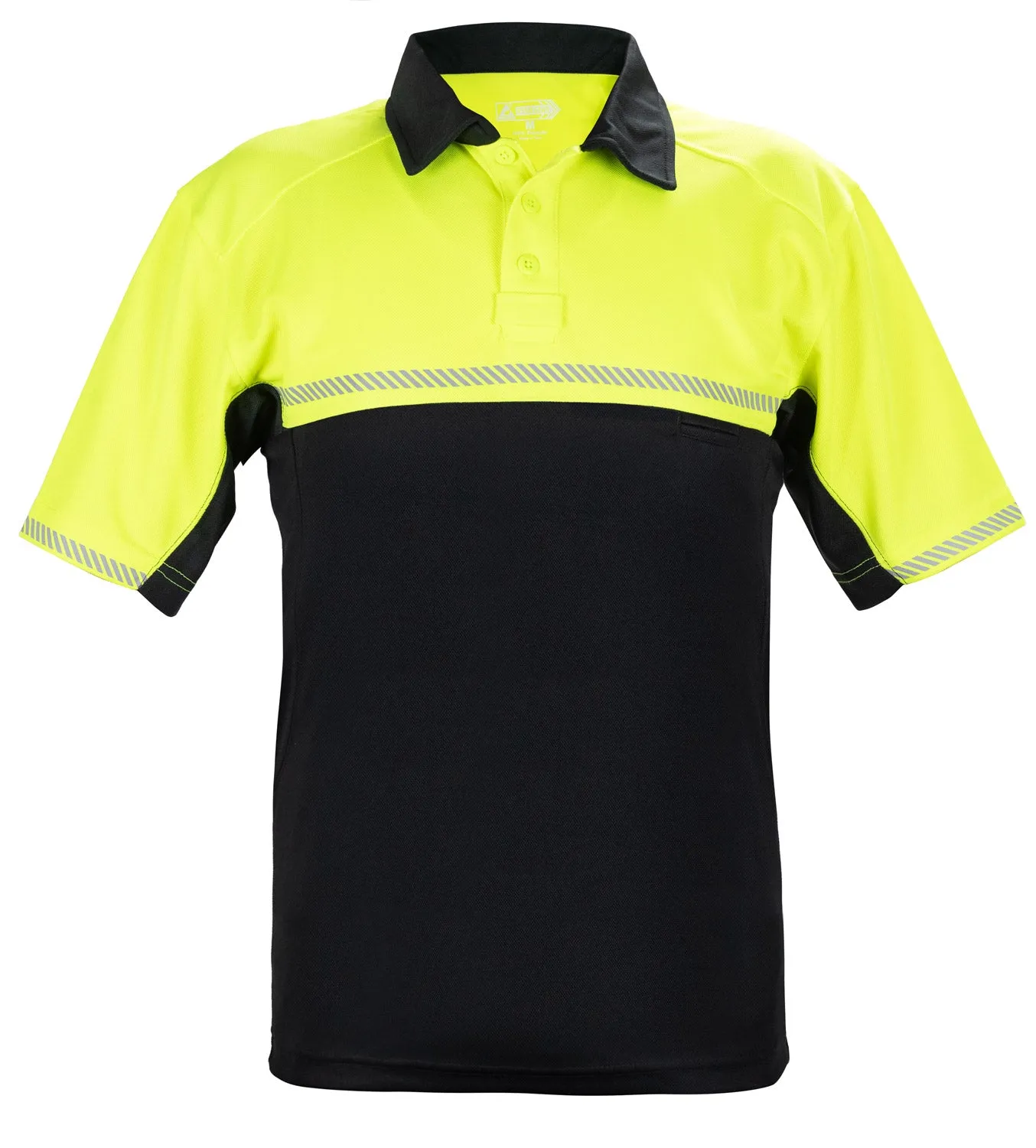 100% Polyester Jersey Knit Two Tone Bike Patrol Polo Shirts