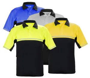 100% Polyester Jersey Knit Two Tone Bike Patrol Polo Shirts