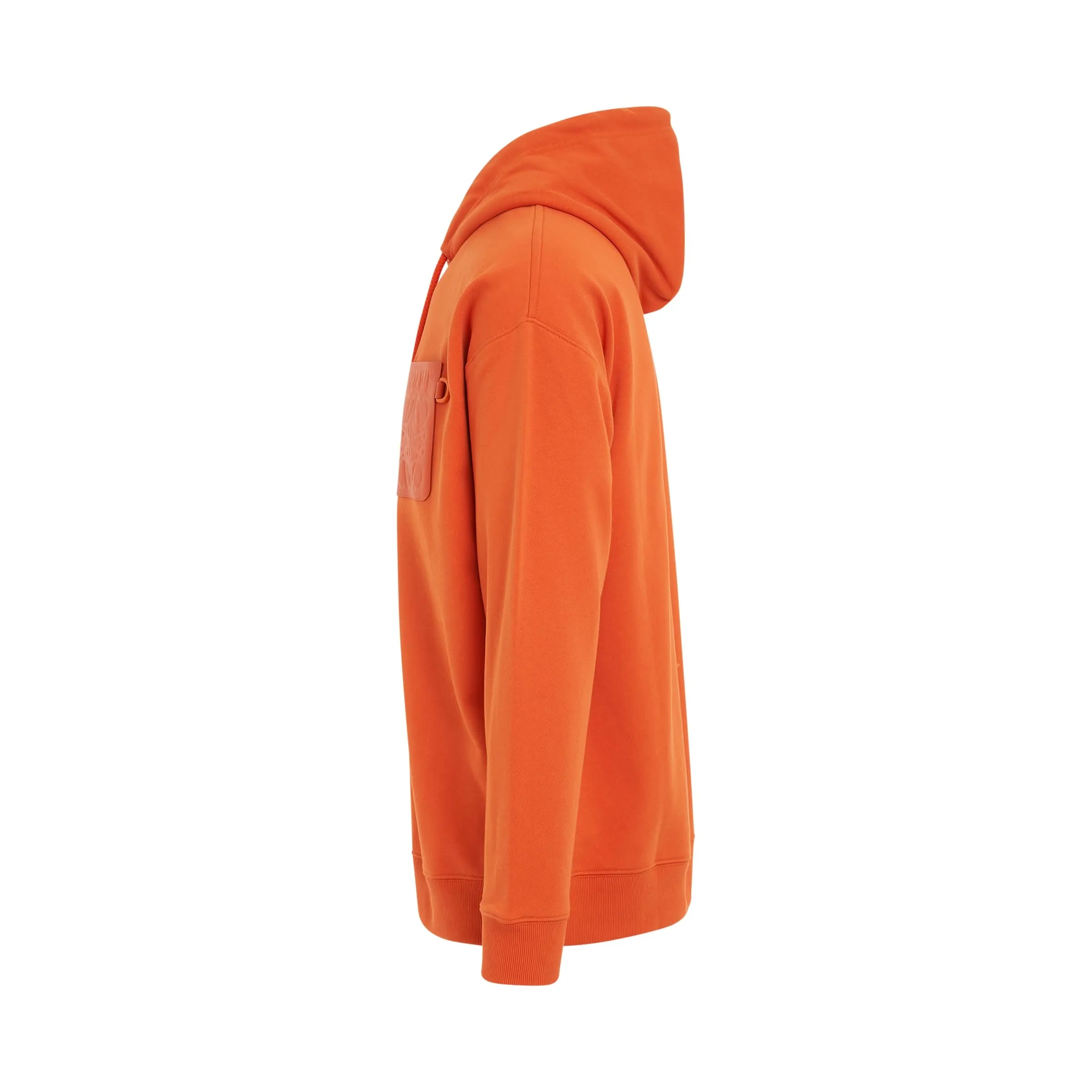 Anagram Patch Pocket Hoodie in Orange