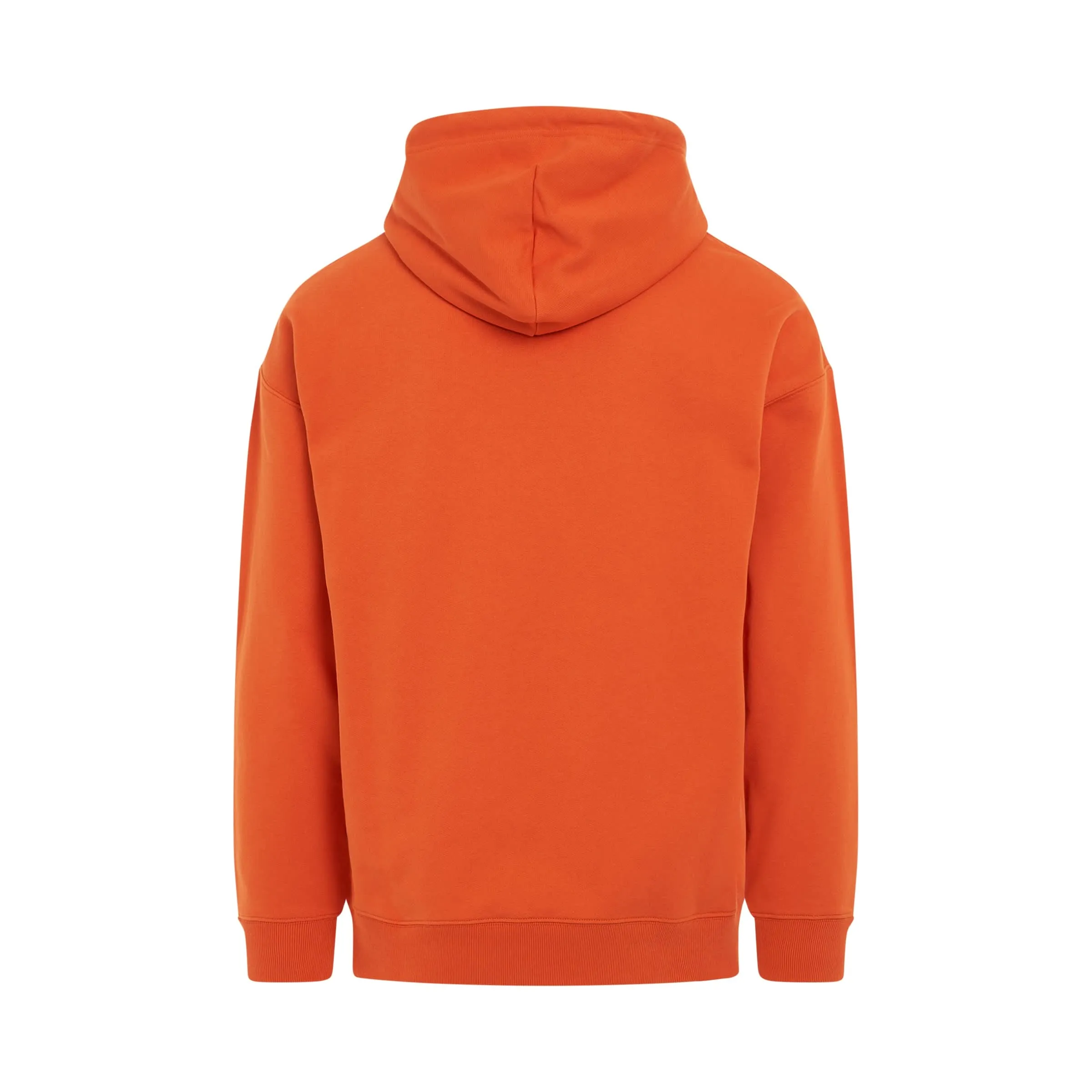 Anagram Patch Pocket Hoodie in Orange