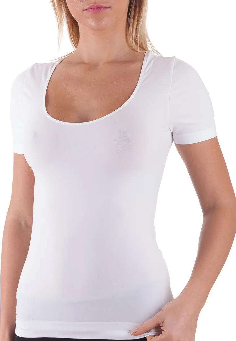 BELLISSIMA Seamless Scoop Neck Short Sleeve BASICS