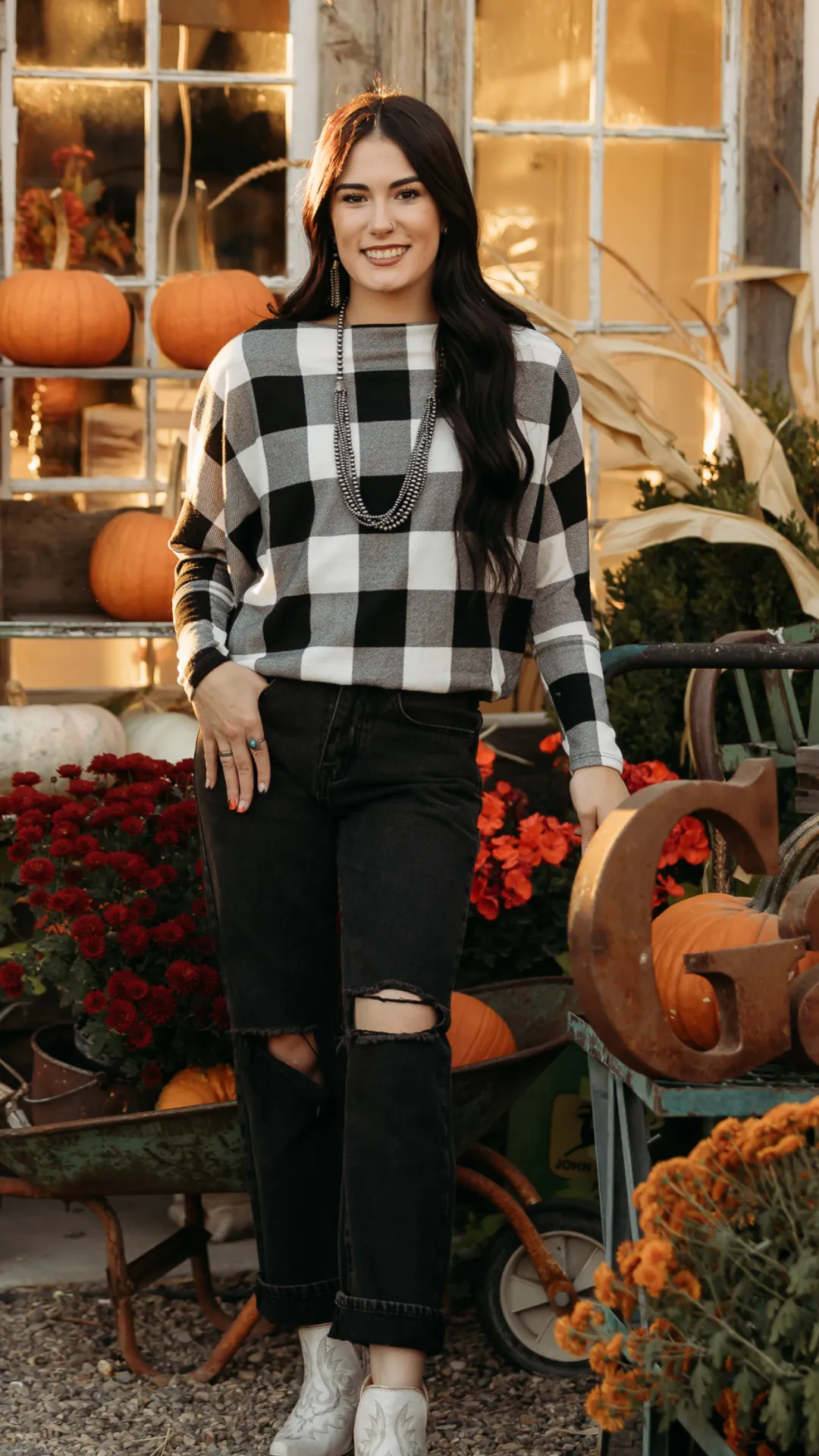 Black Plaid Long Sleeve