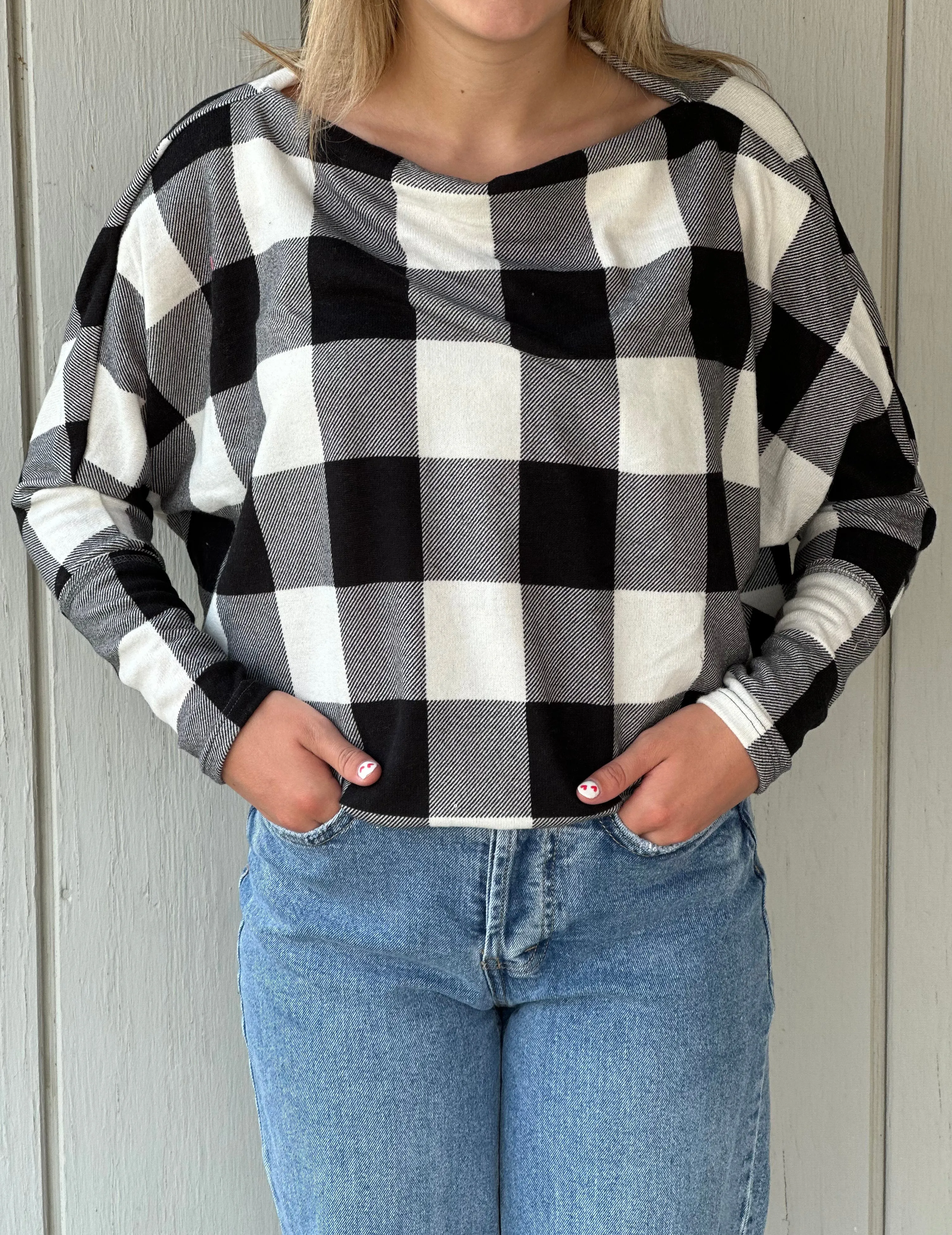 Black Plaid Long Sleeve