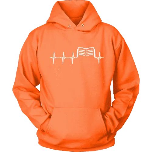 Book heart pulse Hoodie