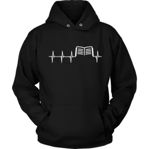 Book heart pulse Hoodie