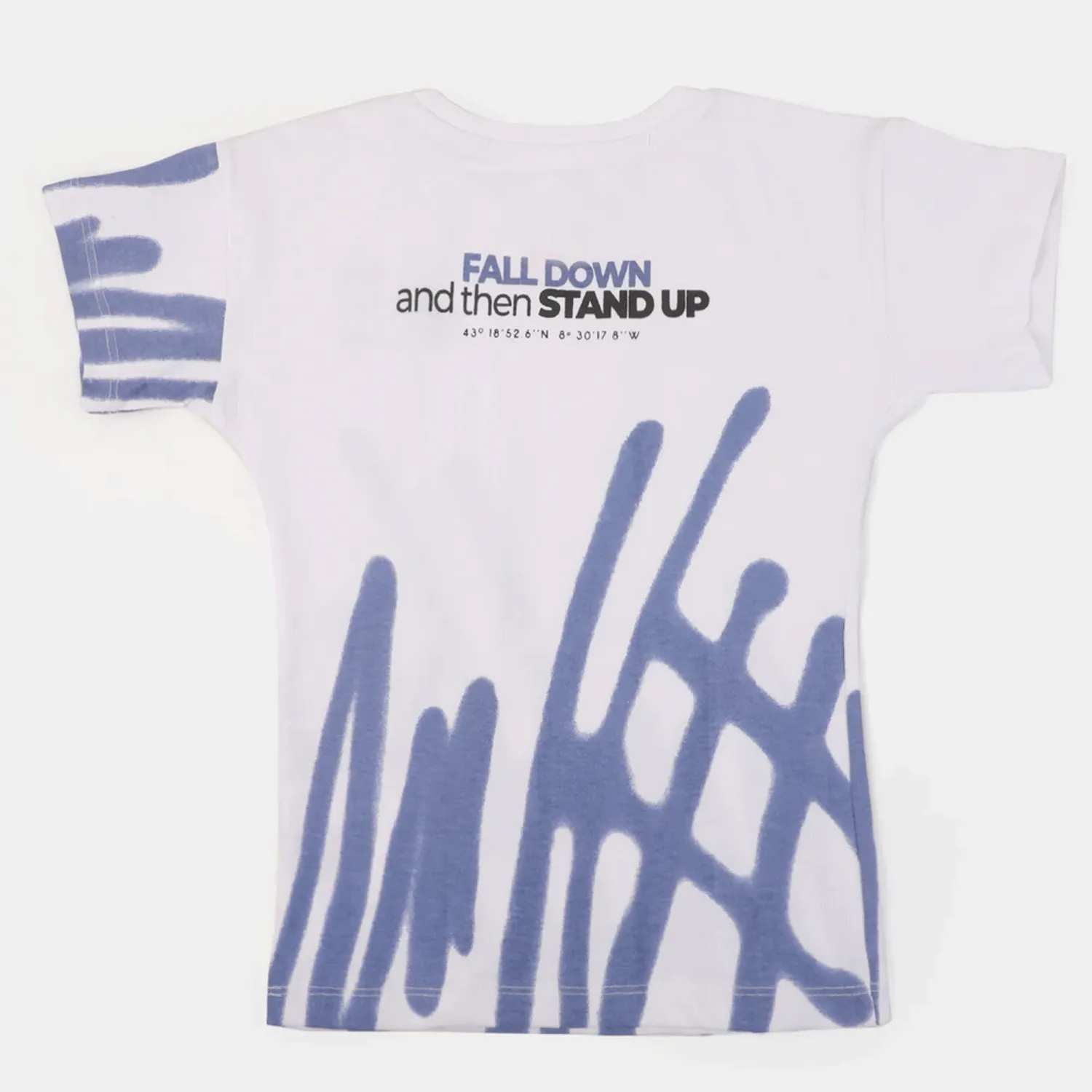 Boys T-Shirt Stand Up | White