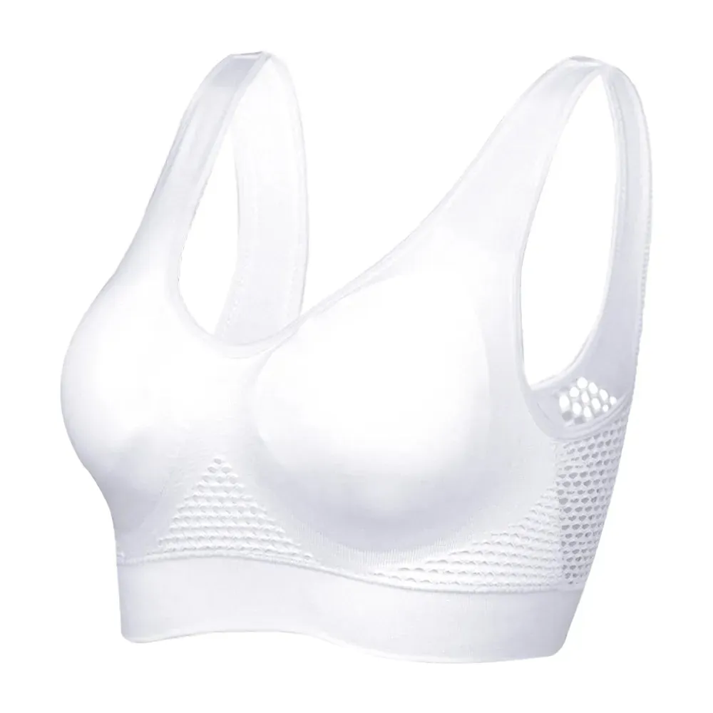 Breathable Women's Tops Hollow Bra