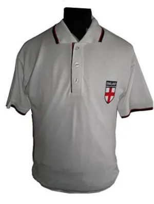 Buy England Rugby Shirts for Men Half Sleeve Embroidered Logo Collar