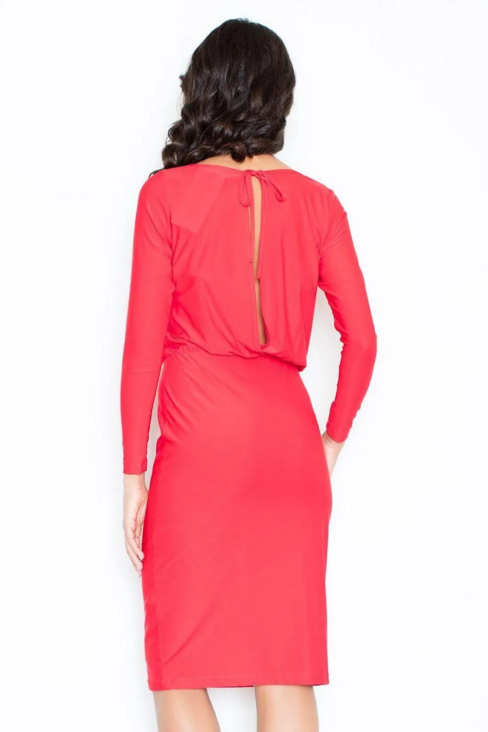 Chic Boat Neck Midi Dress with Timeless Elegance - Effortlessly Stylish