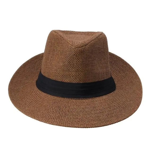 Classy Men White Straw Panama Hat