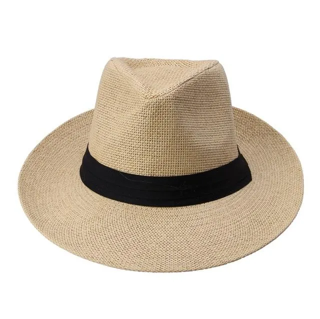 Classy Men White Straw Panama Hat