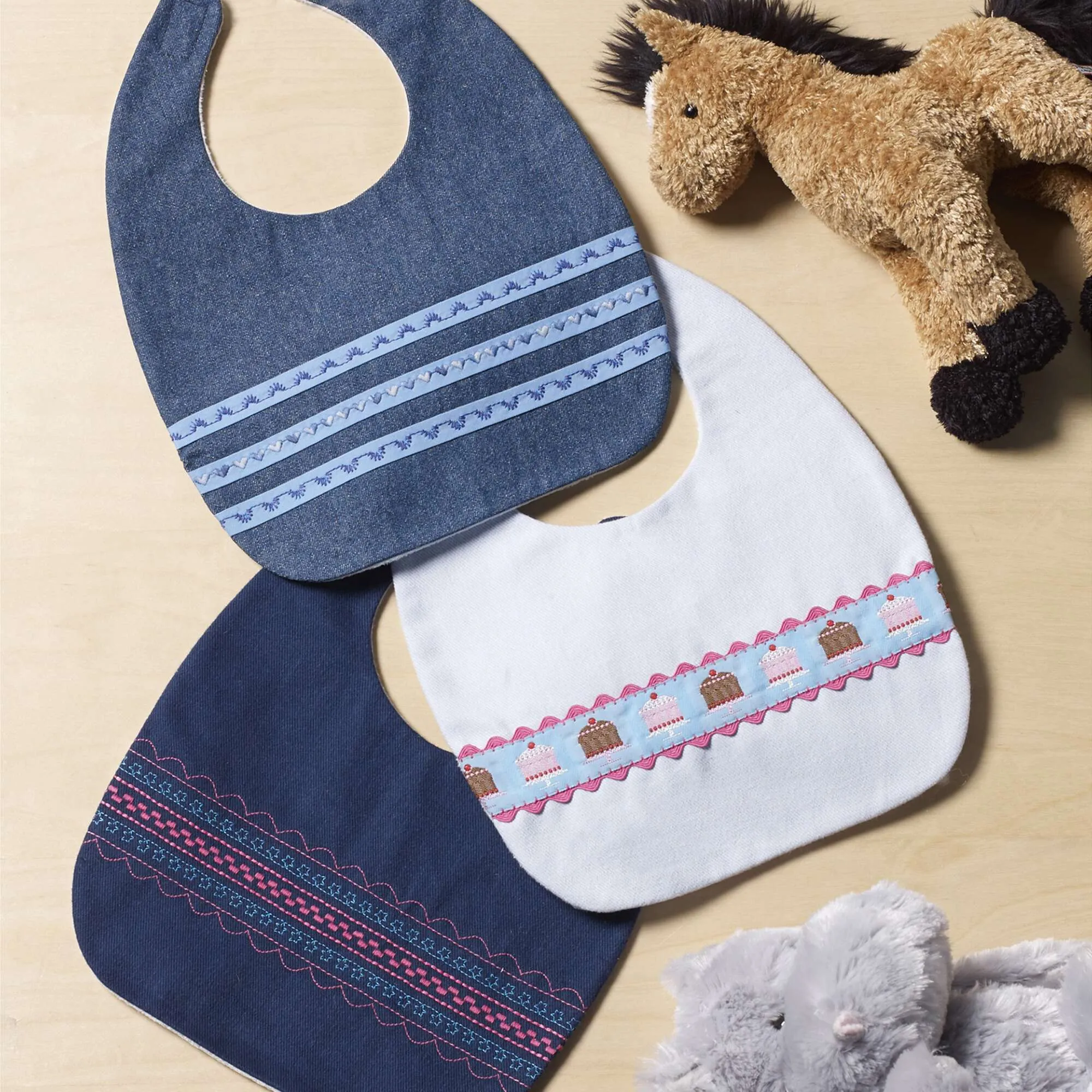 Coats & Clark Sewing Baby Bib Trio