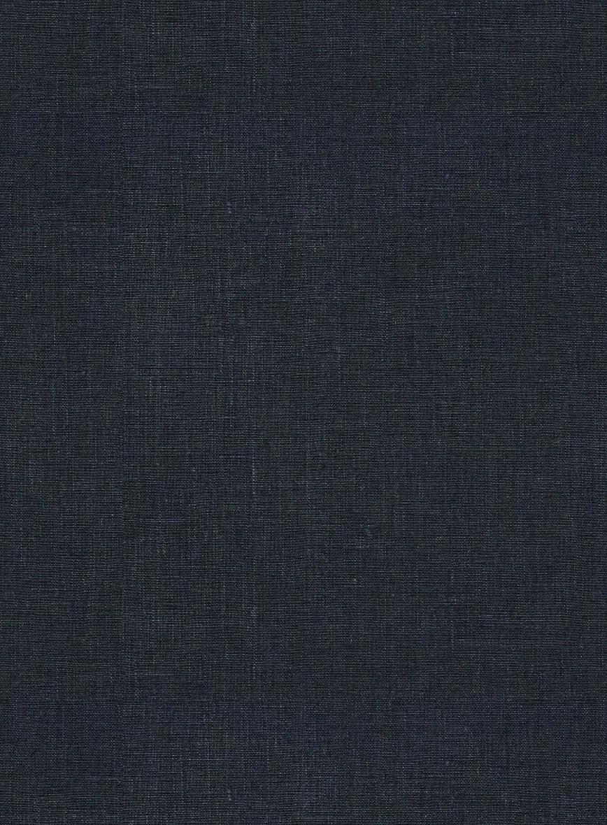 Dark Blue Linen Suit