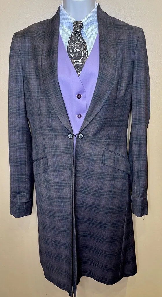 DAY COAT BROWN GLEN PLAID