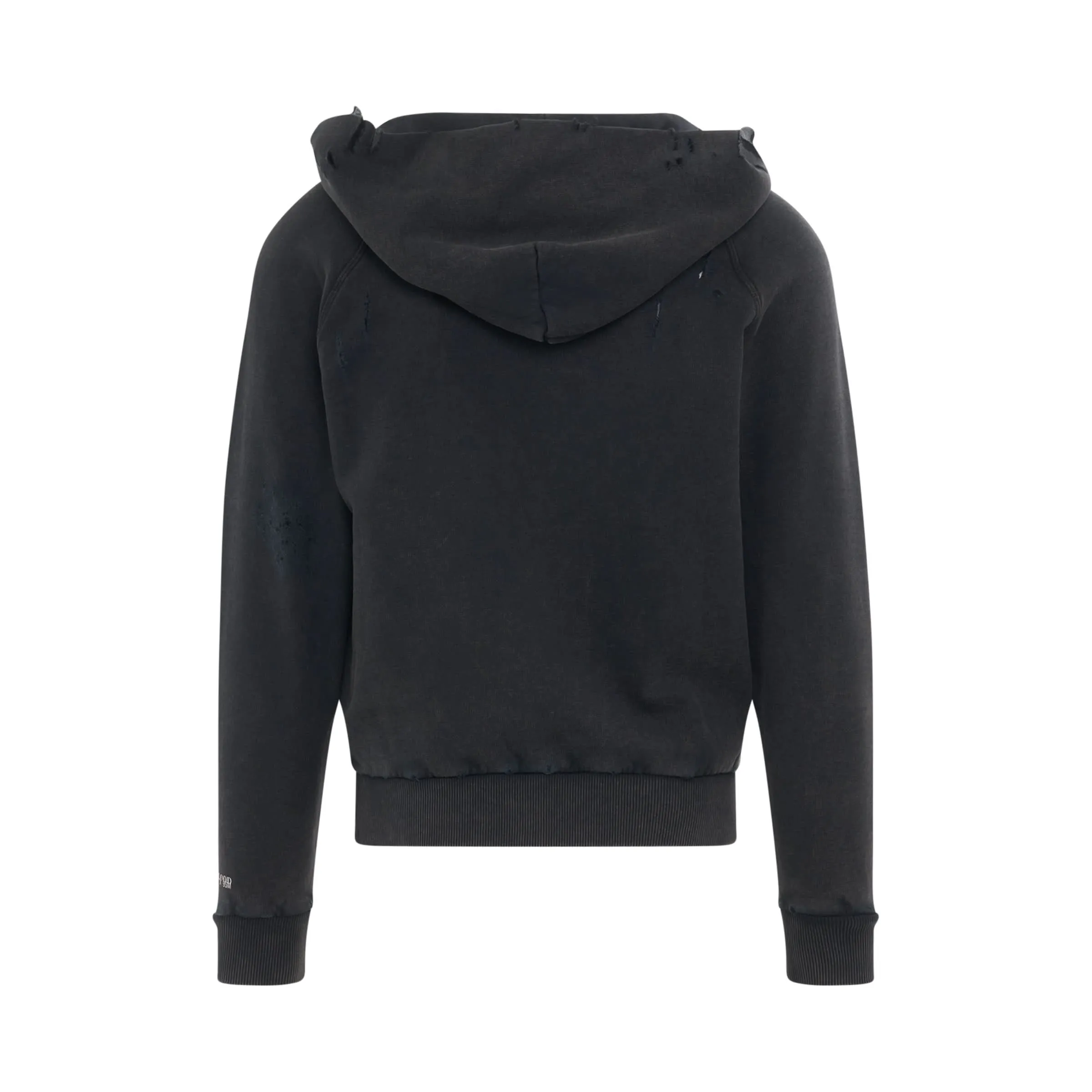 Destroyed Mark Hoodie in Black