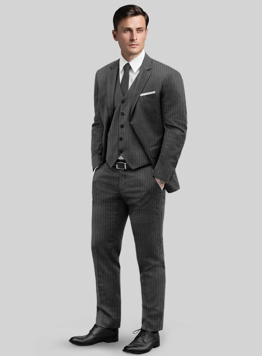 Gray Pinstripe Suit