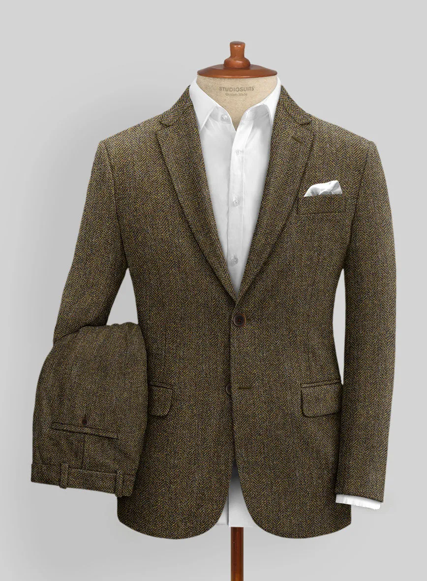 Haberdasher Mustard Brown Tweed Suit