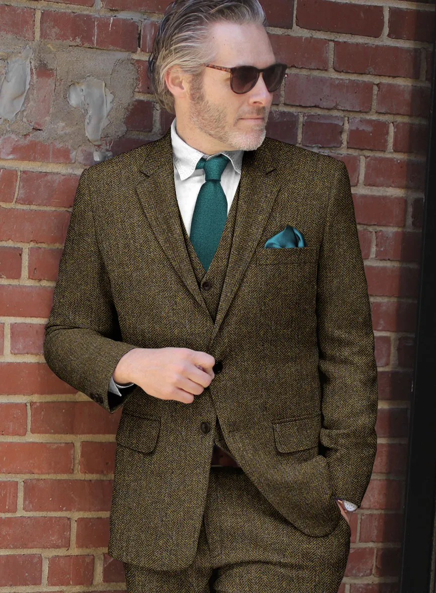 Haberdasher Mustard Brown Tweed Suit