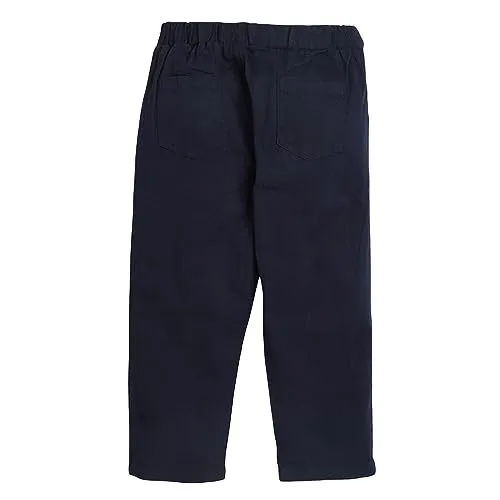 Hopscotch Boys Cotton Blend Solid Shirt And Pant Set In Blue Color For Ages 3-4 Years (BYB-2821580)