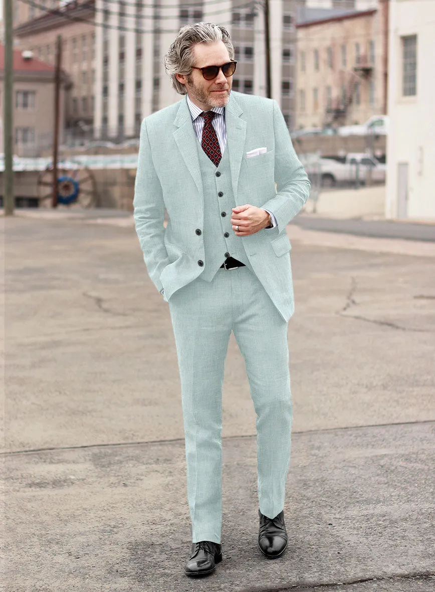 Italian Linen Mint Green Suit