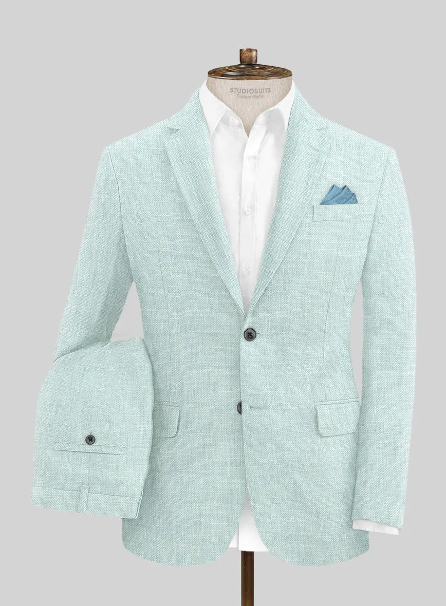 Italian Linen Mint Green Suit