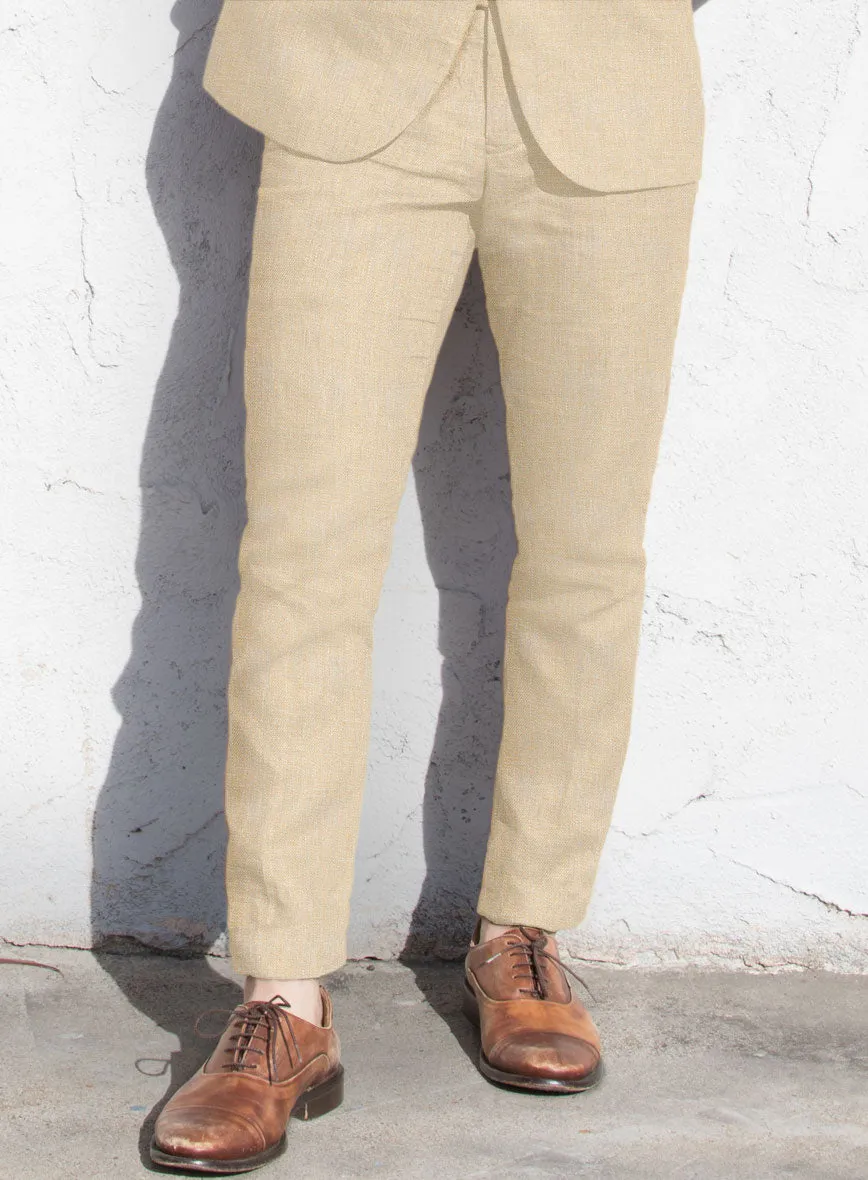 Italian Prato Musk Linen Suit