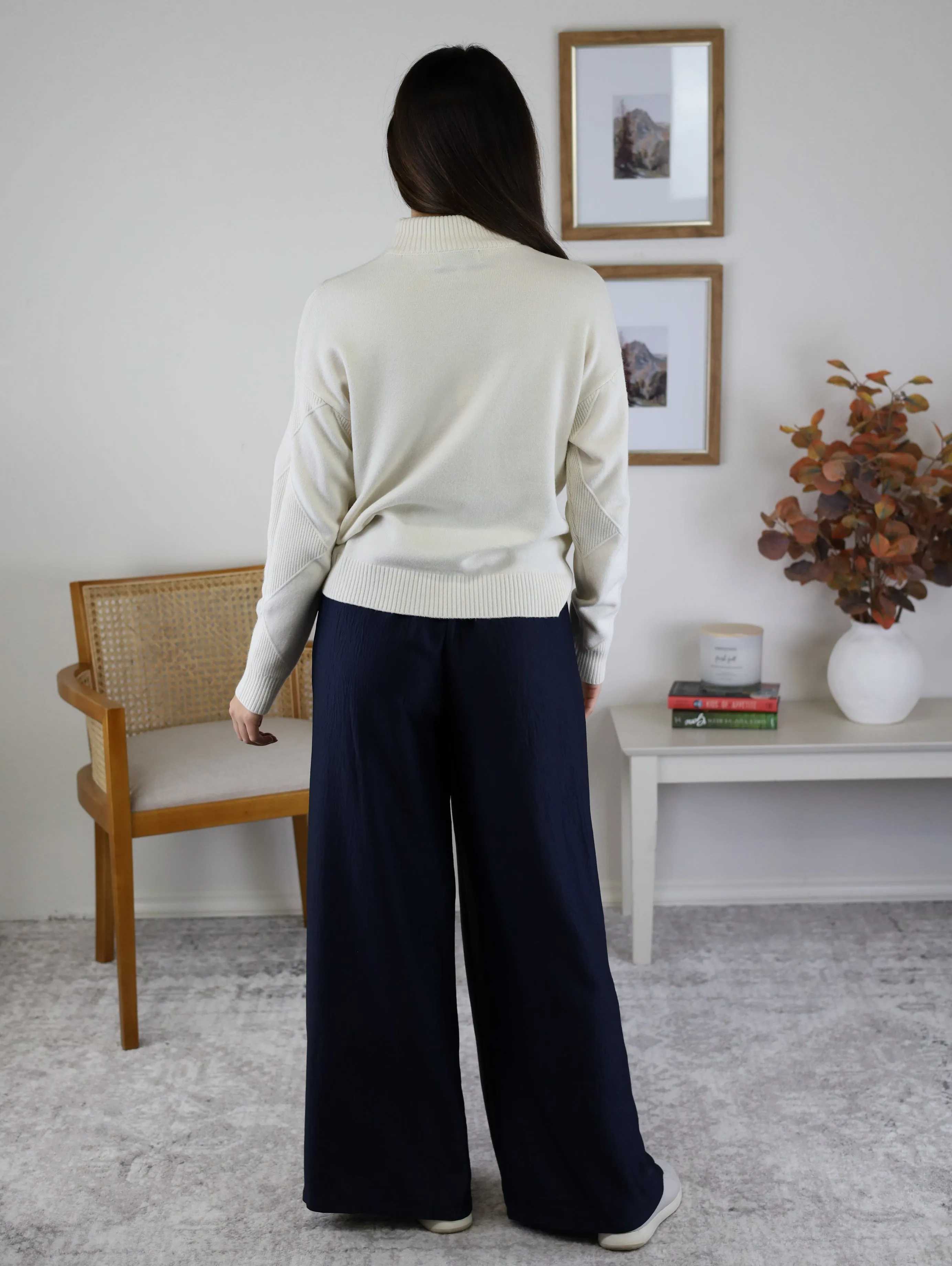 Jennifer Pull On Pant - Navy