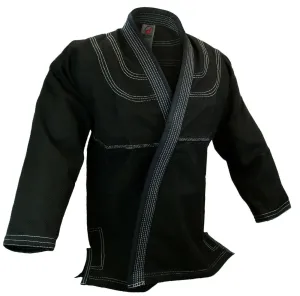 Jiu Jitsu Jacket, Single Weave, Black