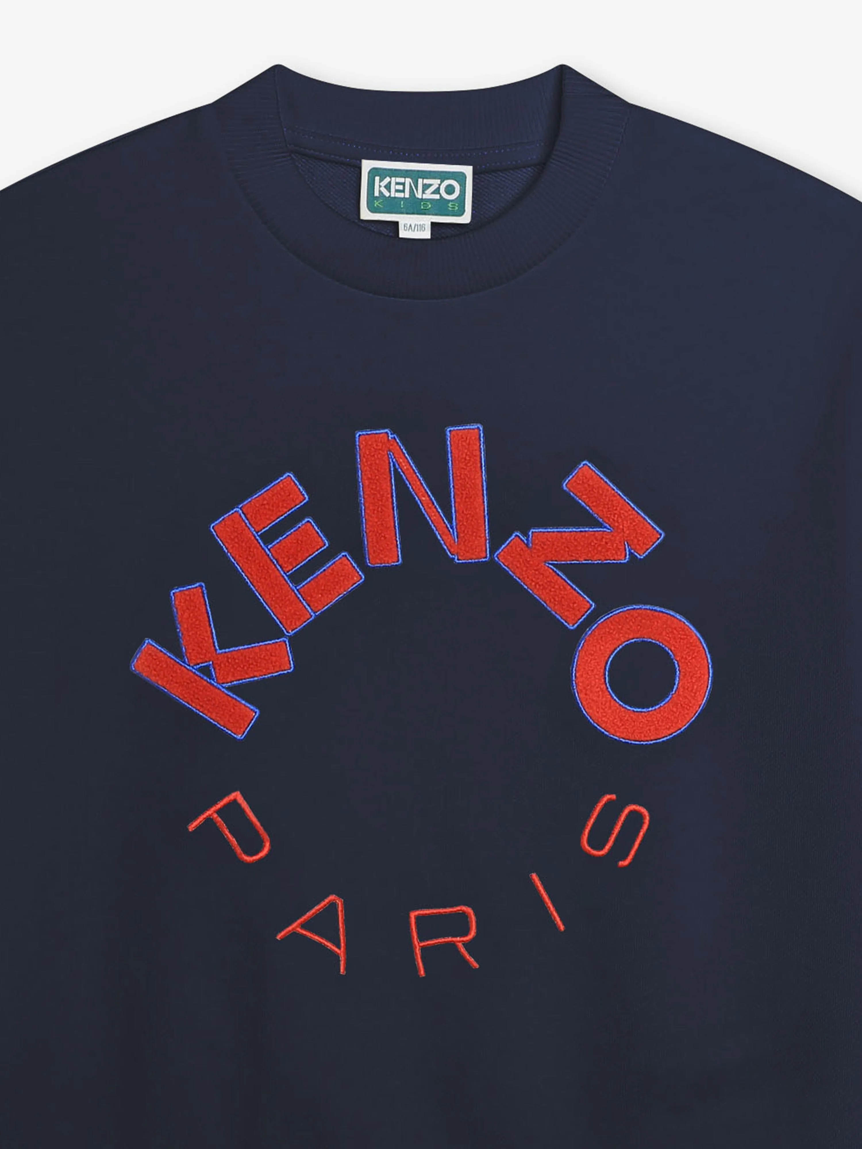 KENZO Kids Paris Logo Sweatshirt in Navy