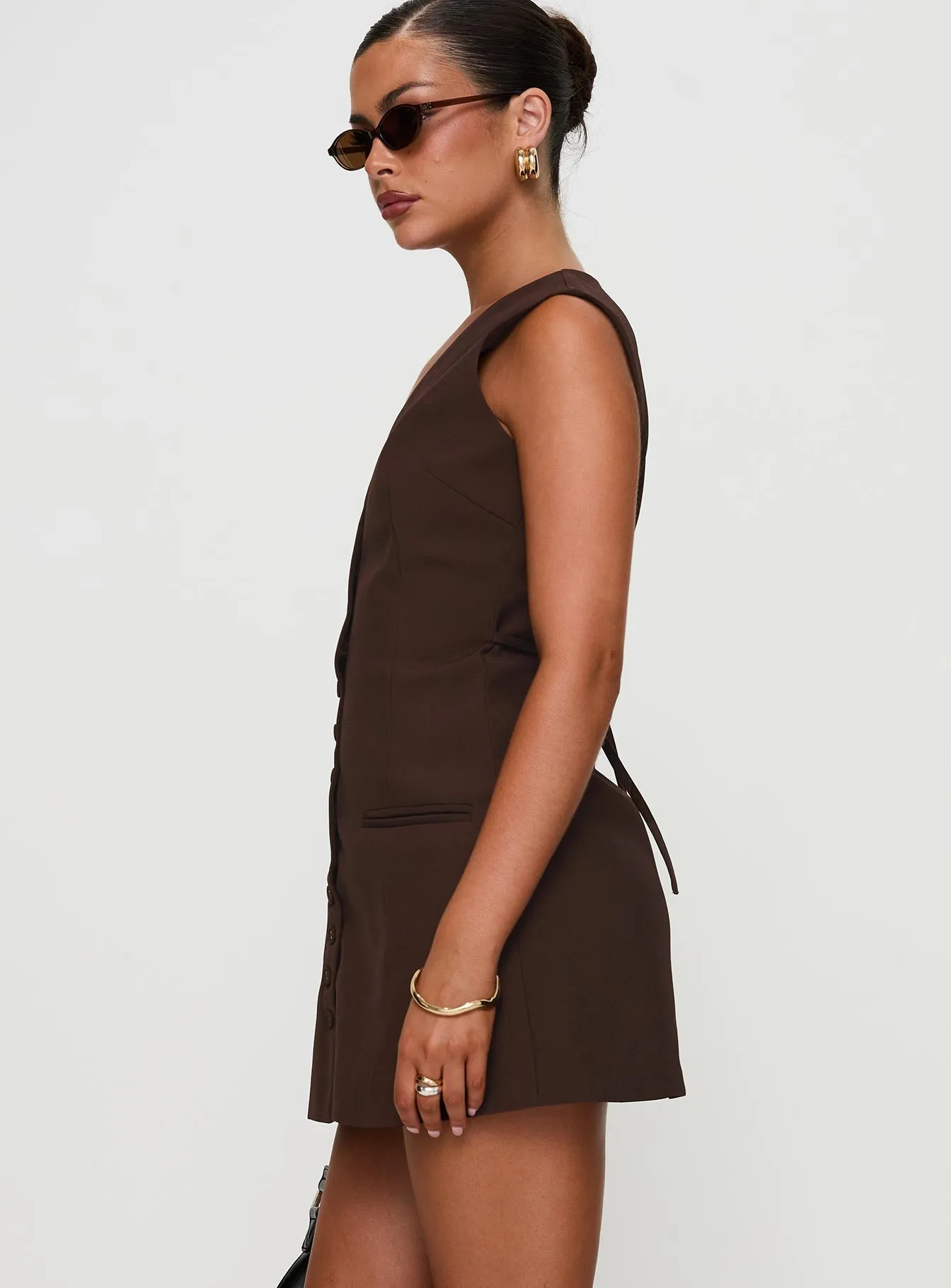 Laire Mini Dress Chocolate