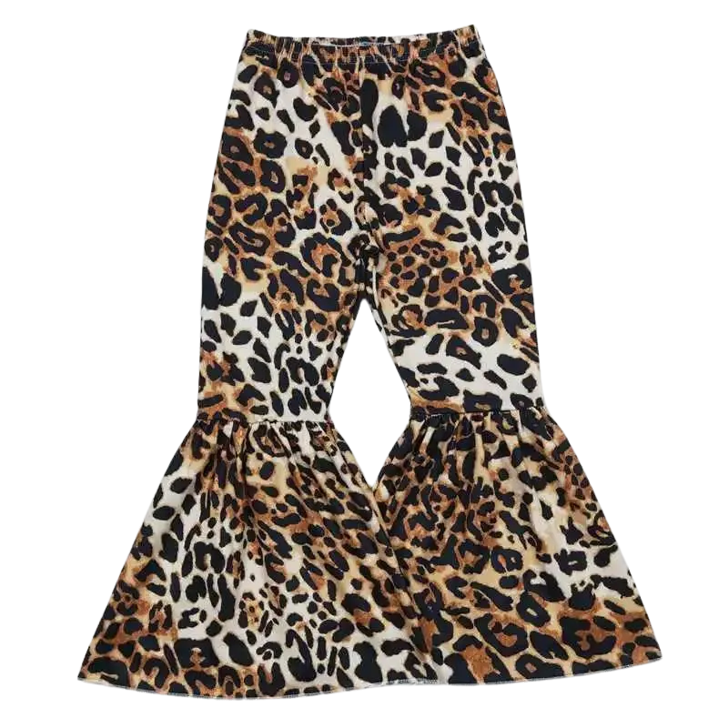 Leopard Print Milk Silk Bell Bottoms