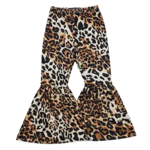 Leopard Print Milk Silk Bell Bottoms