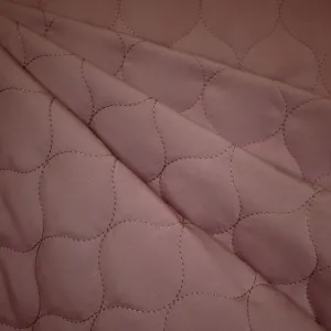 Light Weight Matte Bubble Quilted Puff Coating Rose