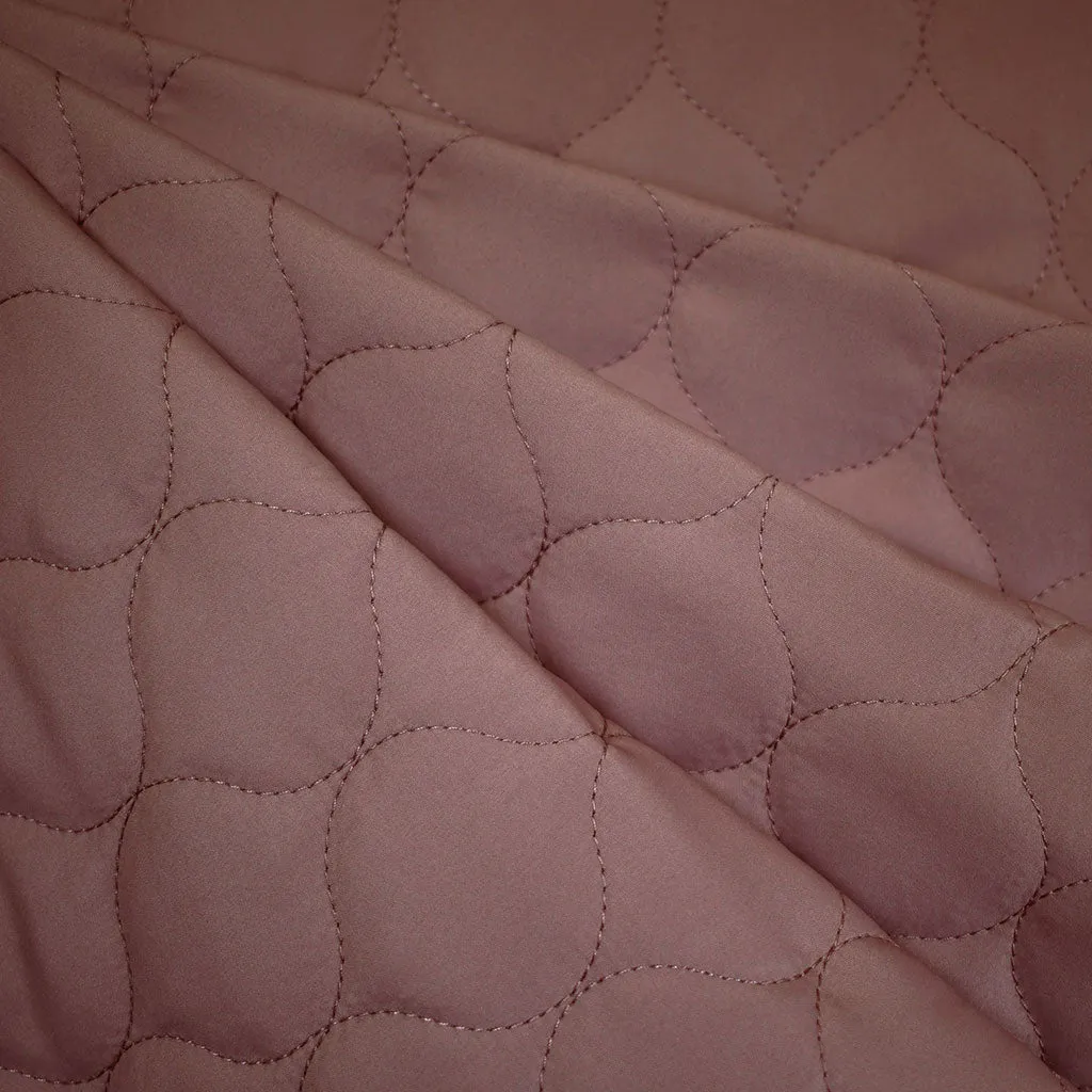 Light Weight Matte Bubble Quilted Puff Coating Rose