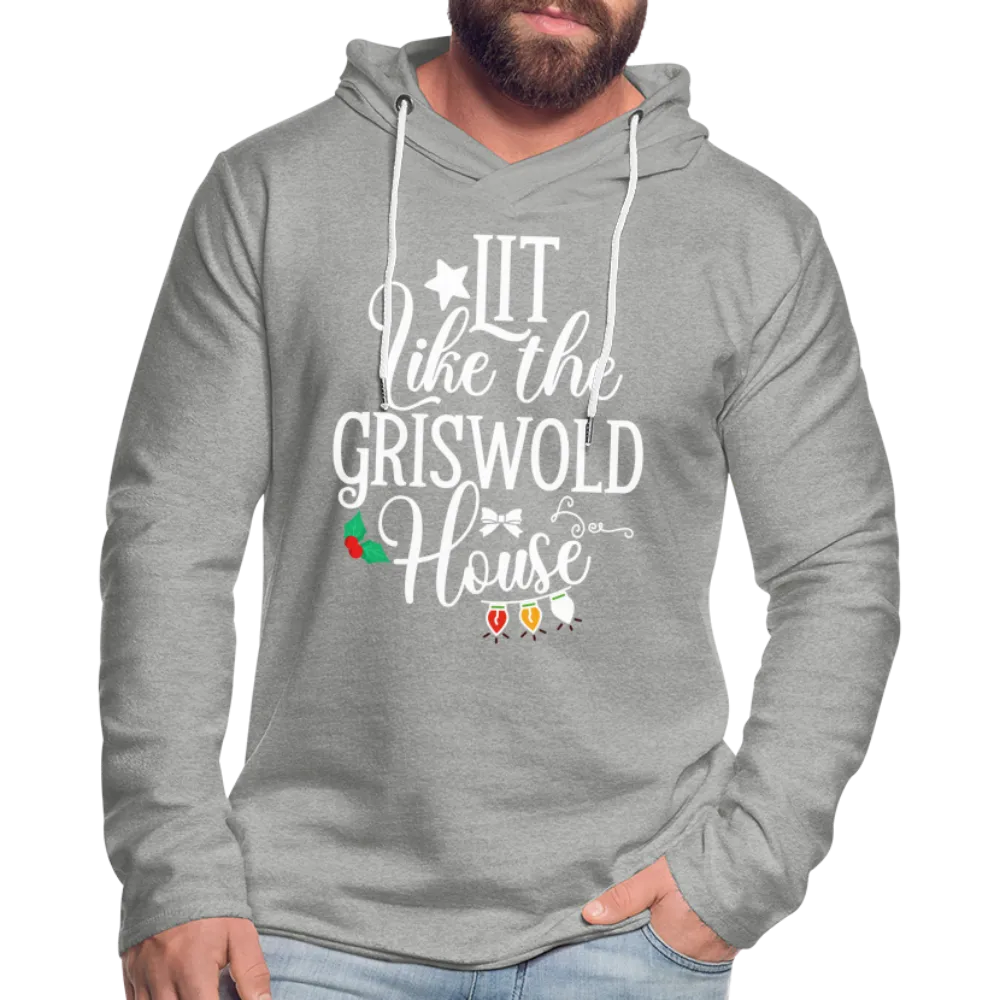 Lit Like The Griswold House Lightweight Terry Hoodie