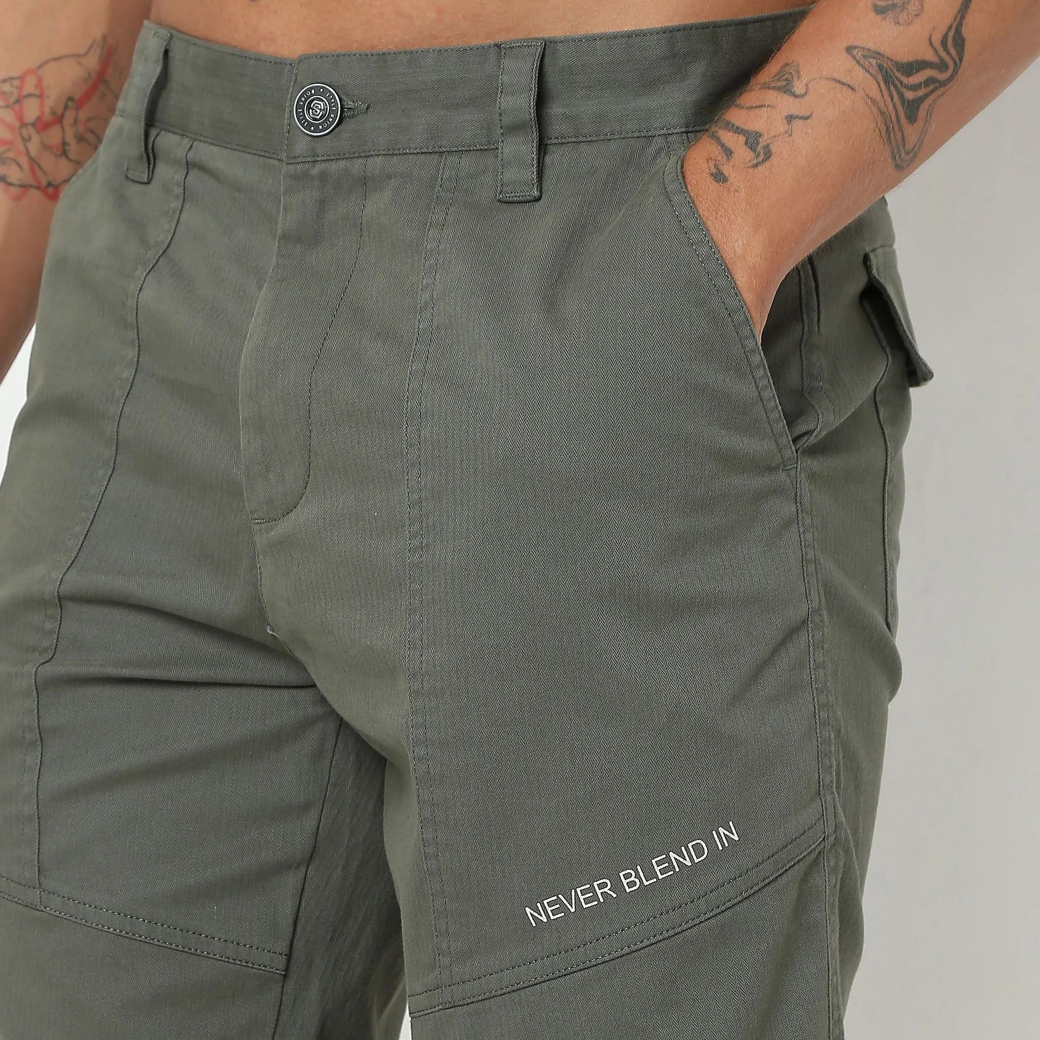 Messenger Pants™ - Modern Explorer - Never Blend In - Cotton with E-Fast Stretch Durable Pants.