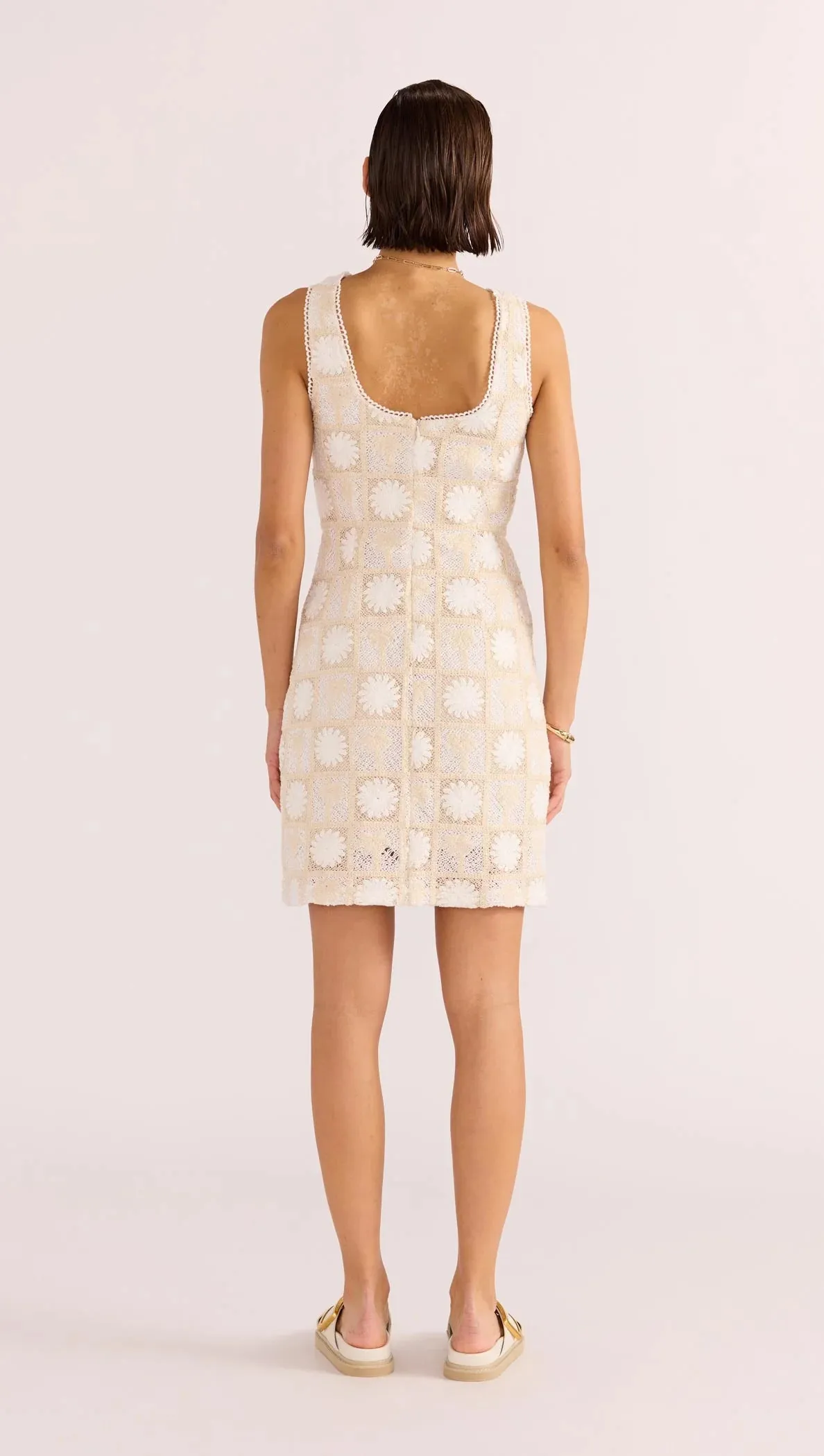 MINKPINK - Lyria Palm Lace Mini Dress - CREAM