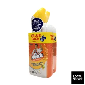 Mr Muscle Multipurpose Toilet & Bathroom Cleaner Citrus (Twin Pack) 500ml X 2