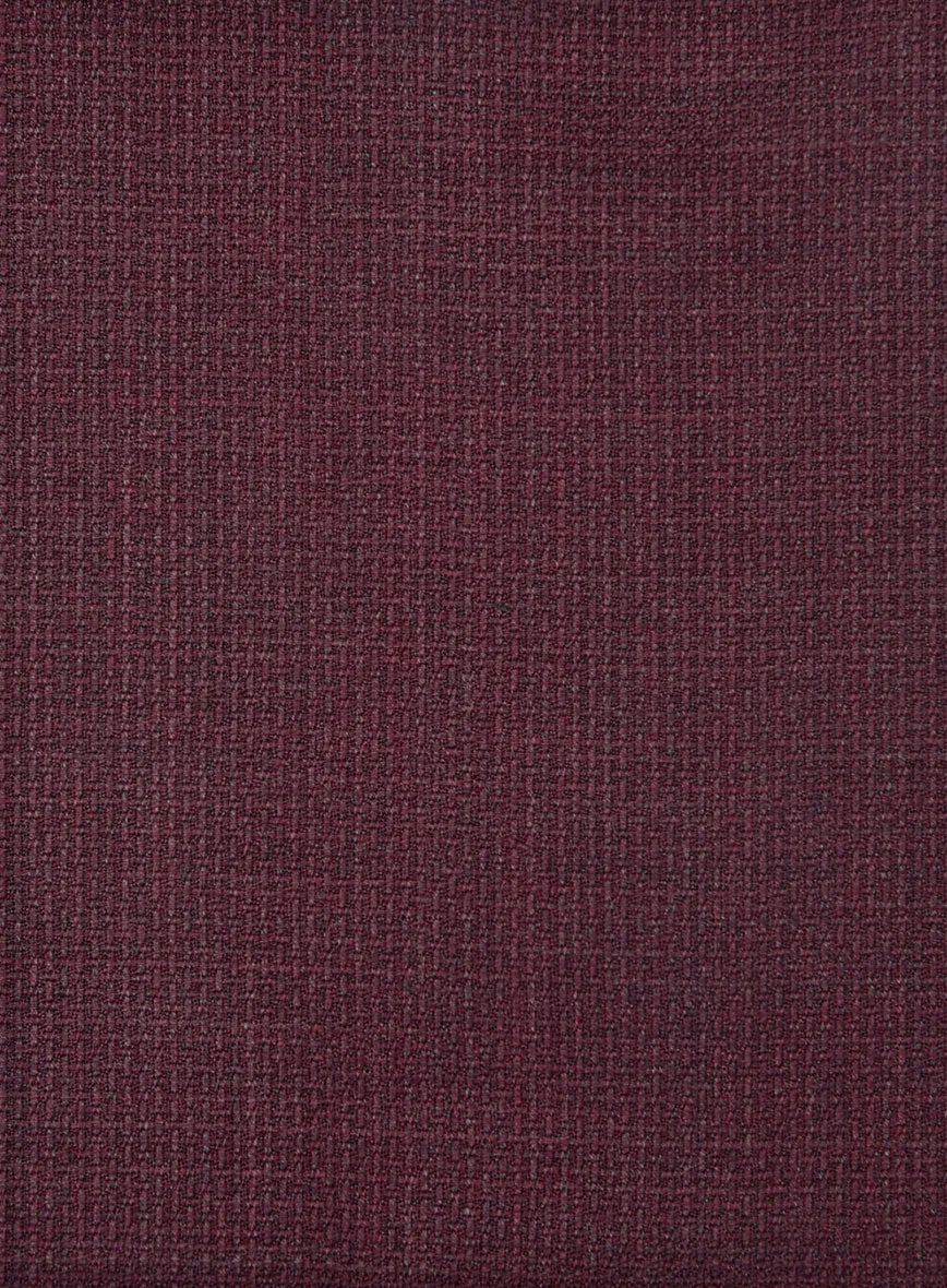 Napolean Basket Weave Wine Wool Suit