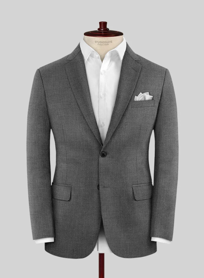 Napolean Gray Birdseye Wool Suit