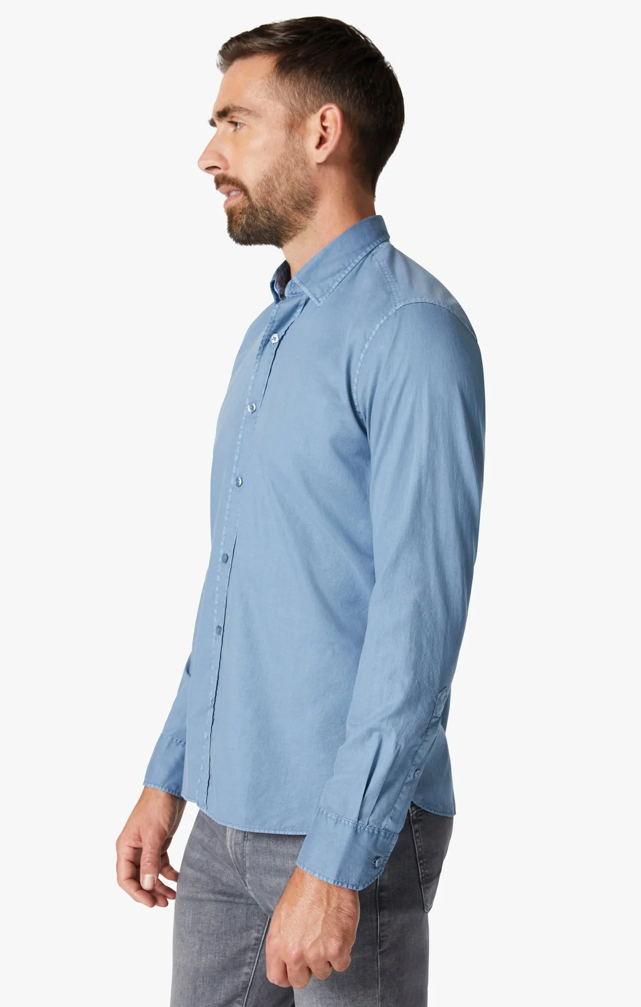 Poplin Shirt in Indigo