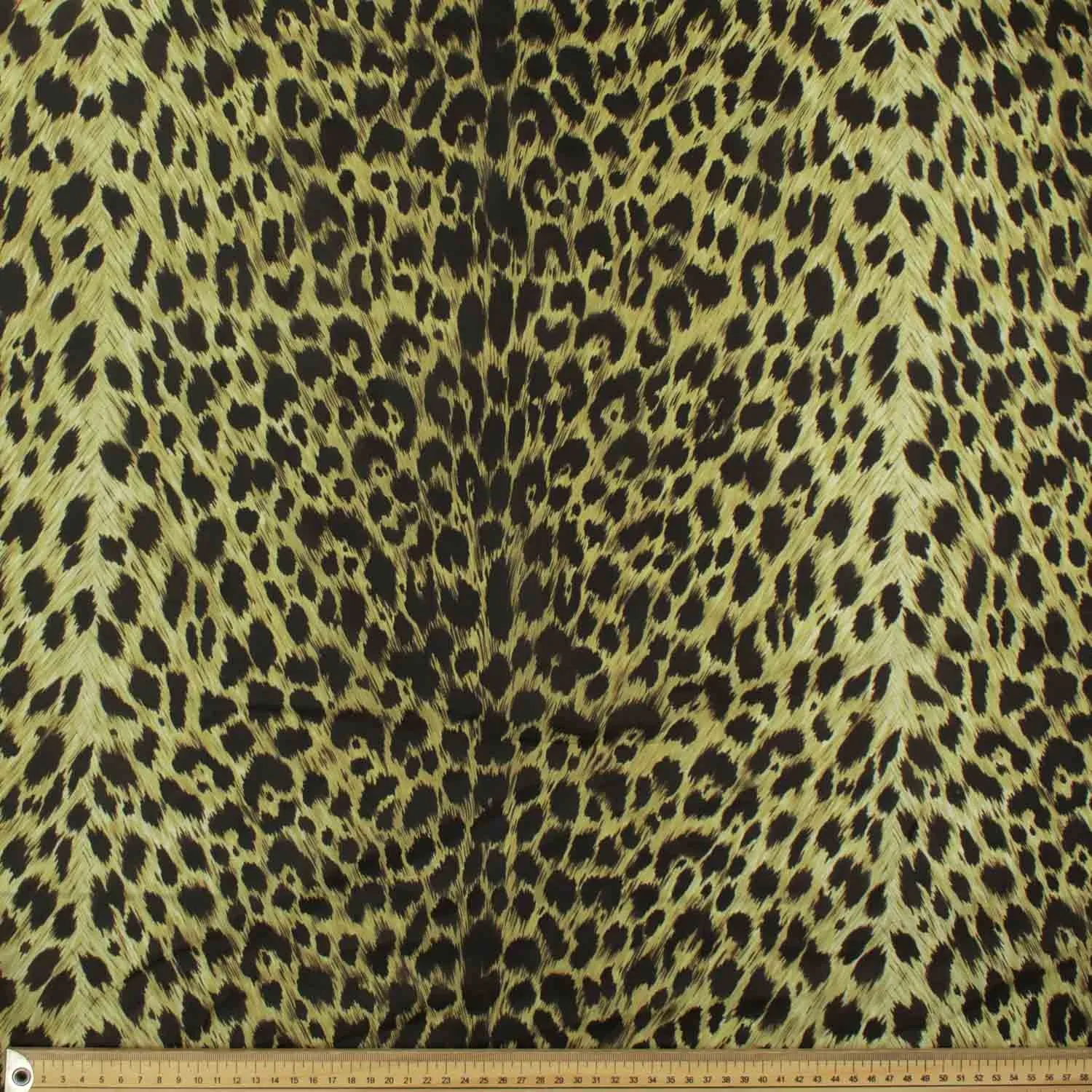 Printed Lining Design-25 Green Black Leopard