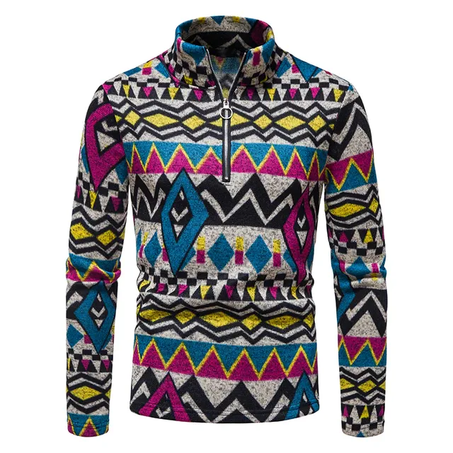 Pullover Stretch Colorful Warm Sweater