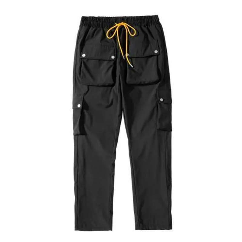 "Urban Chic Multi-Pocket Cargo Pants - Stylish Hip Hop Streetwear for Men and Women"