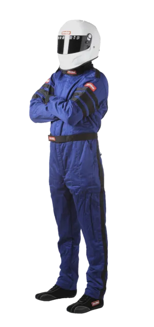 RaceQuip One Piece Multi Layer Fire Suit - Blue - 3XL - 120028