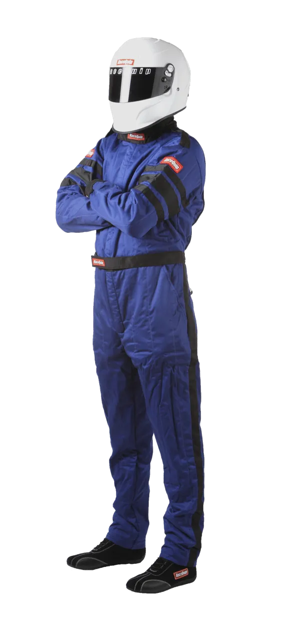 RaceQuip One Piece Multi Layer Fire Suit - Blue - 3XL - 120028