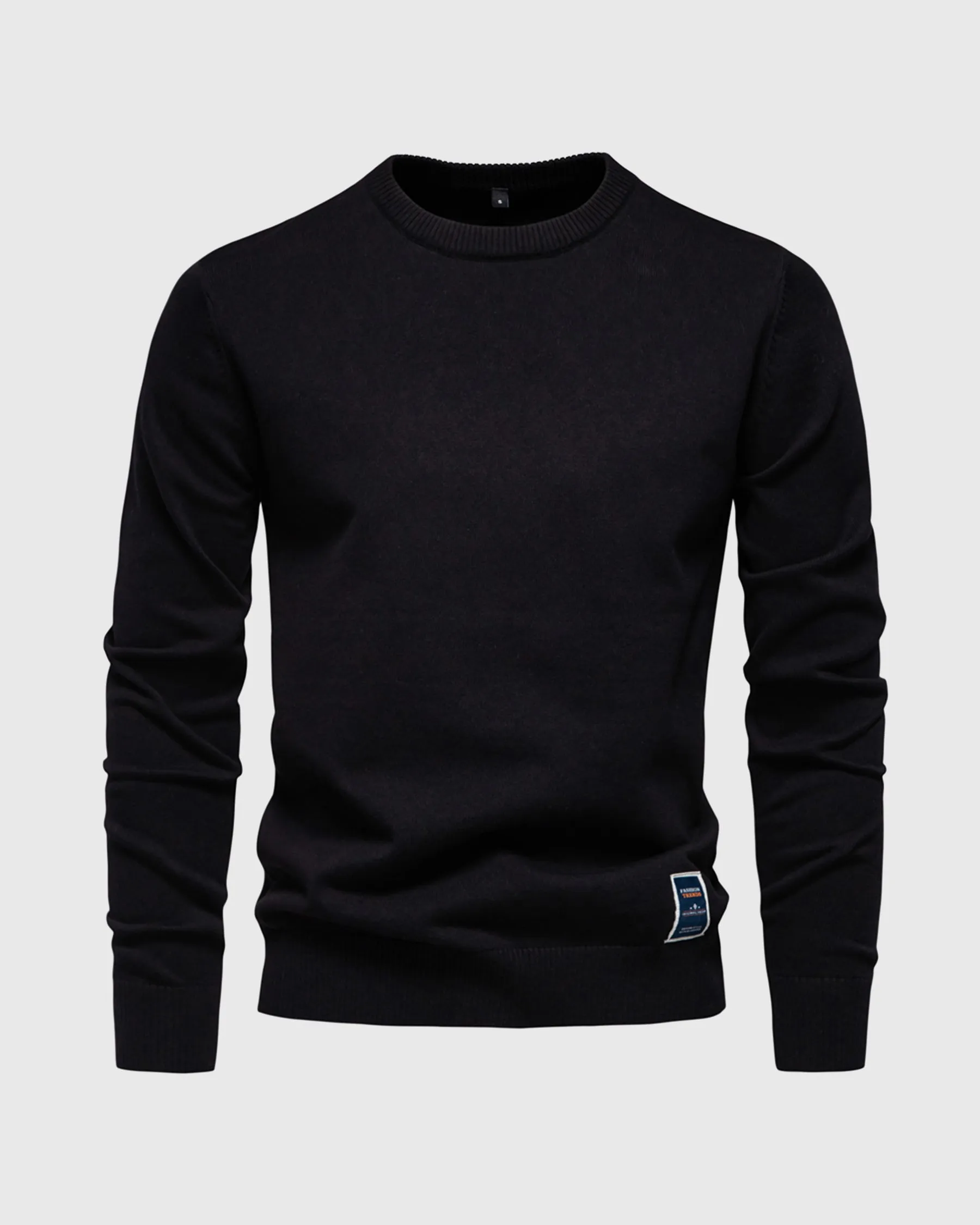 Ribbed Crew Neck Sweater