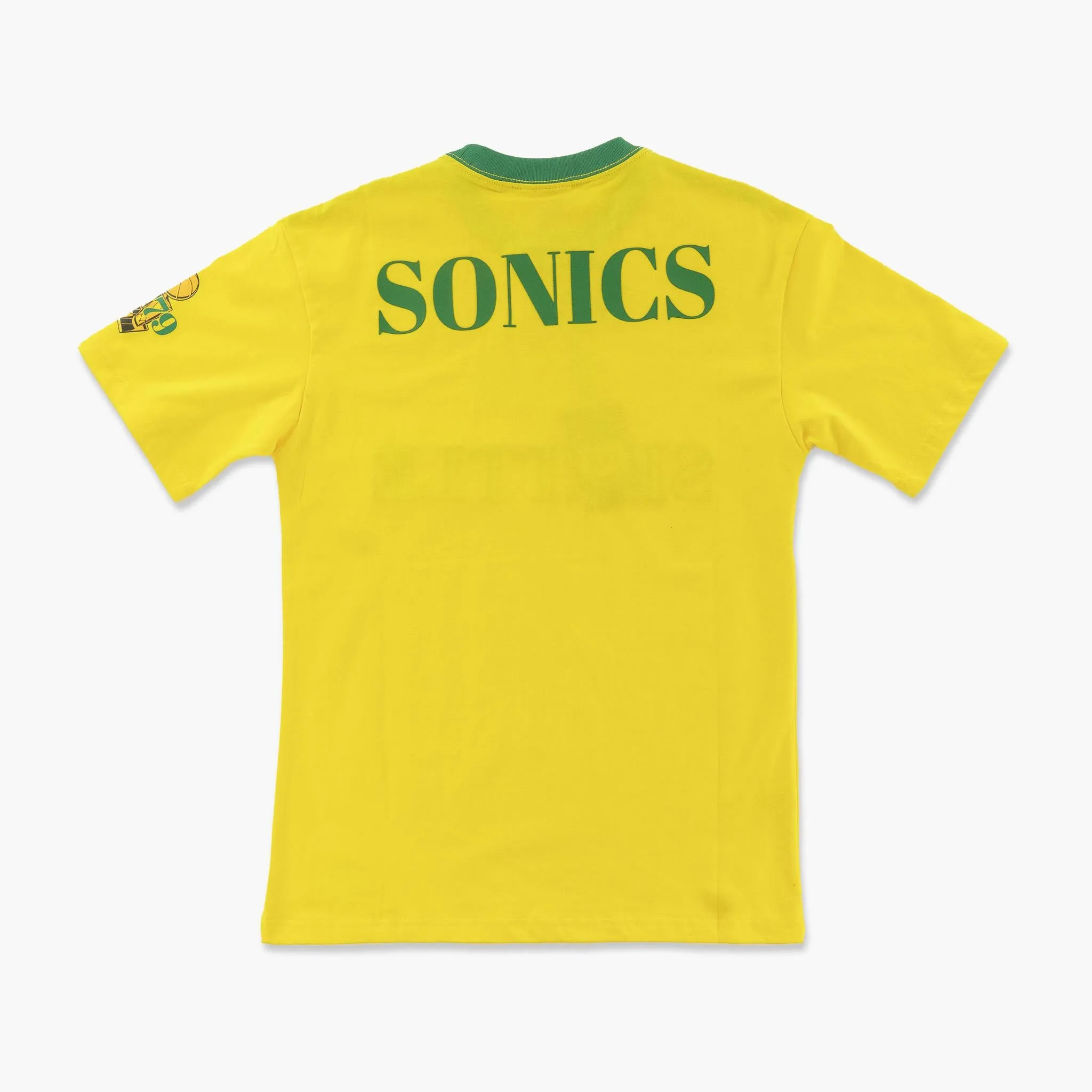 Seattle SuperSonics Yellow Skyline Logo T-Shirt