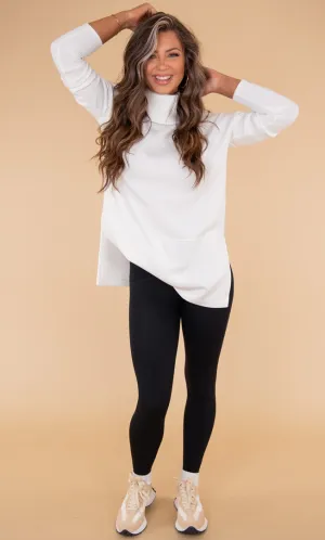 Spanx Airessential Turtleneck Tunic Powder