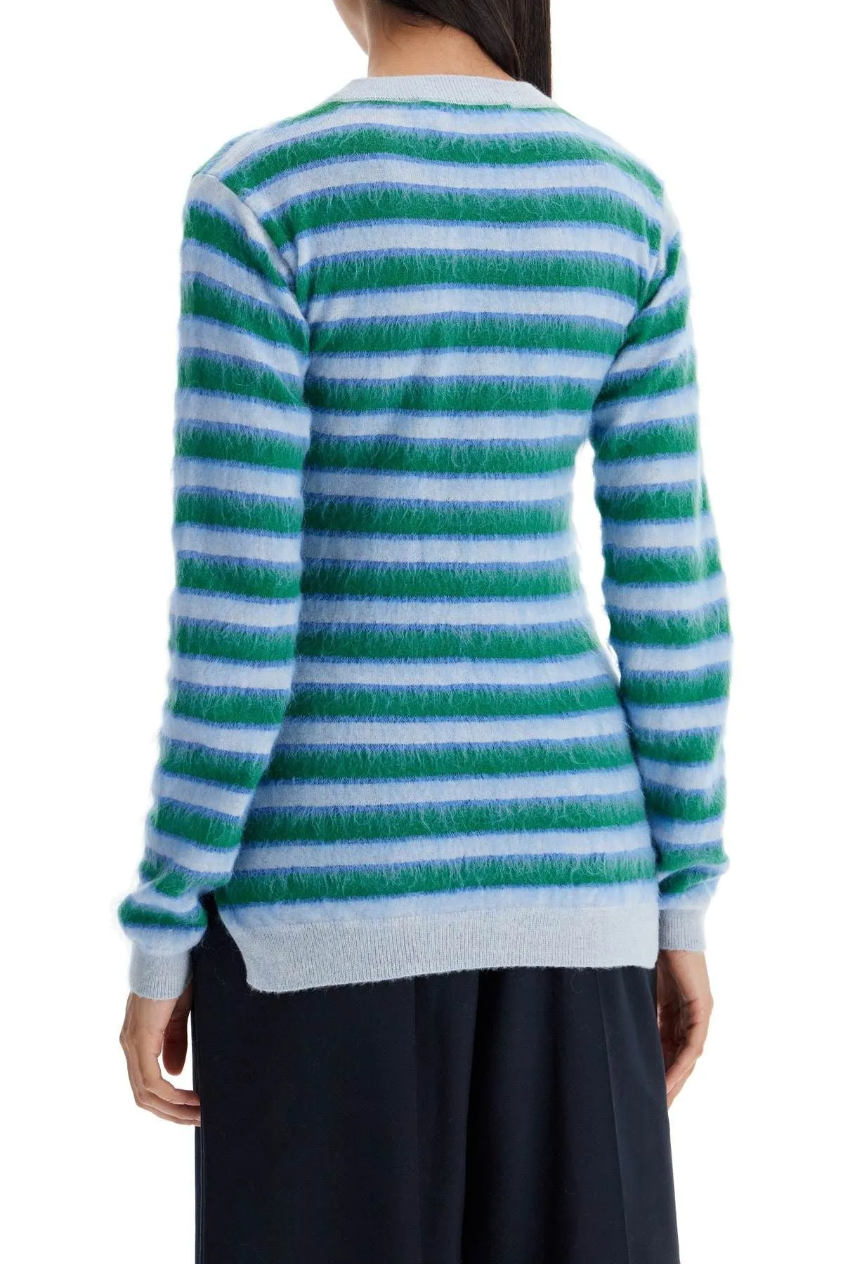 STRIPED CREWNECK PULLOVER